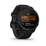 Garmin Forerunner® 70 Schwarz mit Schnellwechsel-Silikon-Armband 20 mm