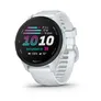 Garmin Forerunner® 70 Steinweiss/Schwarz mit Schnellwechsel-Silikon-Armband 20 mm