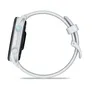 Garmin Forerunner® 70 Steinweiss/Schwarz mit Schnellwechsel-Silikon-Armband 20 mm