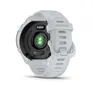 Garmin Forerunner® 70 Steinweiss/Schwarz mit Schnellwechsel-Silikon-Armband 20 mm
