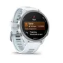 Garmin Forerunner® 170 Steinweiss/Pudergrau mit Schnellwechsel-Silikon-Armband 20 mm Steinweiss/Cloud Blue