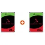 Seagate 2er Set IronWolf Pro NAS HDD ST24000NT002 48 TB - 2x 24 TB 3,5 Zoll SATA 6 Gbit/s CMR