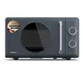 Medion MD100119 Retro Mikrowelle grau 800W 20L