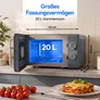 Medion MD100119 Retro Mikrowelle grau 800W 20L