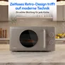 Medion MD100119 Retro Mikrowelle Mocca 800W 20L