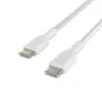 Belkin BoostCharge bis 60W USB-C/USB-C-Kabel 1 m Weiß geflochten