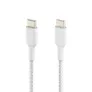 Belkin BoostCharge bis 60W USB-C/USB-C-Kabel 1 m Weiß geflochten