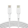 Belkin BoostCharge bis 60W USB-C/USB-C-Kabel 1 m Weiß geflochten