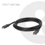 Club3D CAC-2506 USB-C®-Sicherheitskabel 240W Datenübertragung 2m