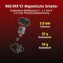 ASUS ROG Falchion Ace 75 HE Lava-Rot – Kabelgebundene Gaming-Tastatur, 75% Tastatur-Layout, Hot-Swap-fähig, Rapid Trigger, 8000 Hz Abtastrate