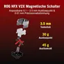 ASUS ROG Falchion Ace 75 HE Lava-Rot – Kabelgebundene Gaming-Tastatur, 75% Tastatur-Layout, Hot-Swap-fähig, Rapid Trigger, 8000 Hz Abtastrate