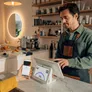 SumUp POS Register Kassensystem mit 2 Displays, integriertem Kartenterminal, Touchscreen & TSE