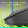 Logitech Signature M550 L Kabellose Maus in Grafit – Ergonomische Bluetooth-Maus mit SmartWheel und SilentTouch