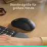 Logitech Signature M550 L Kabellose Maus in Grafit – Ergonomische Bluetooth-Maus mit SmartWheel und SilentTouch