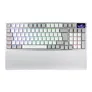 ASUS ROG Azoth 96 HE Weiß – Kabellose Analoge Gaming Tastatur - Hot-Swap ROG HFX V2 Magnetic Switches, USB-C, 2.4Ghz, Bluetooth, 8000 Hz Abtastrate, OLED Touchscreen