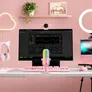 Razer Seiren V3 Chroma 32-Bit DSP Gaming-Mikrofon Quartz/ Rosa – KI-Audio, Chroma RGB, Tap-to-Mute & Profi-Sound für Streaming