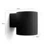 Philips Hue WACA Muscari Wandspot Rund schwarz