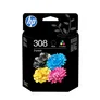 HP Original 308 Druckerpatrone TriColour Kombi-Pack (6L6S6UE#LS1) für ca. 280 Seiten Instant Ink