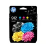 HP Original 912 Druckerpatrone CYMK (6ZC74AE#LS1) für ca. 565 Seiten Instant Ink