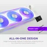 NZXT F360U Ultra RGB Gehäuselüfter 360mm Weiß