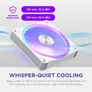 NZXT F420U Ultra RGB Gehäuselüfter 420mm Weiß