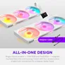 NZXT F360 RGB Reverse Gehäuselüfter 360mm Weiß