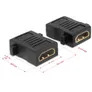 Delock Adapter HDMI-A Buchse auf HDMI-A Buchse mit Schraubanschluss