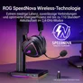 ASUS ROG Pelta Wireless Gaming-Headset Schwarz – Tri-Mode-Konnektivität, SpeedNova-Technologie & kristallklare Sprachübertragung