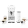 SMEG Kompakt-Bundle Siebträgermaschine 50s Style ECF00 + Milchaufschäumer MFF02 Weiß