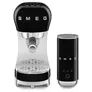 SMEG Kompakt-Bundle Siebträgermaschine 50s Style ECF00 + Milchaufschäumer MFF02 Schwarz