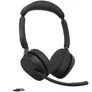Jabra Evolve3 65 Stereo UC Schwarz Kabelloses Bluetooth-Headset, USB-A Dongle, ANC, UC-zertifiziert
