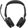 Jabra Evolve3 65 Stereo MS Schwarz Kabelloses Bluetooth-Headset, USB-C Dongle und Ladestation, ANC, Microsoft Teams zertifiziert