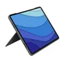 Logitech Combo Touch Tastatur-Case Dunkelgrau für iPad Pro 11 Zoll (1./2./3./4. Generation), Hintergrundbeleuchtete Tastatur und präzises Trackpad