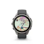 Garmin Fenix 9 Pro - 47 mm, AMOLED Graphit/Schwarz Titan mit QuickFit®-Silikon-Armband