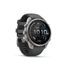 Garmin Fenix 9 Pro - 47 mm, AMOLED LTE Graphit/Schwarz Titan mit QuickFit®-Silikon-Armband