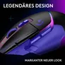 Logitech G G502 X PLUS LIGHTSPEED Dark Lilac Gaming Maus – Kabellose High-End Gaming-Maus mit HERO 44K Sensor und LIGHTFORCE Hybrid Switches