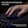 Logitech G G502 X PLUS LIGHTSPEED Dark Lilac Gaming Maus – Kabellose High-End Gaming-Maus mit HERO 44K Sensor und LIGHTFORCE Hybrid Switches