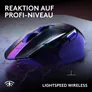 Logitech G G502 X PLUS LIGHTSPEED Dark Lilac Gaming Maus – Kabellose High-End Gaming-Maus mit HERO 44K Sensor und LIGHTFORCE Hybrid Switches