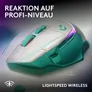 Logitech G G502 X PLUS LIGHTSPEED Weiß-/Mint Gaming Maus – Kabellose High-End Gaming-Maus mit HERO 44K Sensor und LIGHTFORCE Hybrid Switches