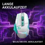 Logitech G G502 X PLUS LIGHTSPEED Weiß-/Mint Gaming Maus – Kabellose High-End Gaming-Maus mit HERO 44K Sensor und LIGHTFORCE Hybrid Switches
