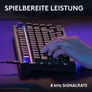 Logitech G G316 X 75 mechanische Gaming-Tastatur – 8.000 Hz, Hot-Swap, LIGHTSYNC RGB, LED-Display, Schwarz