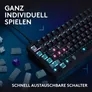 Logitech G G316 X 75 mechanische Gaming-Tastatur – 8.000 Hz, Hot-Swap, LIGHTSYNC RGB, LED-Display, Schwarz