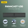 Jabra PanaCast U30 4K USB-C Videobar mit 120° Sichtfeld und 6 Mikrofonen