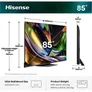 Hisense 85UR8DS 216cm 85" 4K UHD RGB MiniLED Smart TV 4K 180 Hz