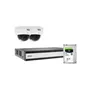 ABUS PoE-Video-Set: 2 Mini-Dome-Kameras + NVR 1TB