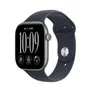 Apple Watch Series 12 GPS 46mm Space Grey Aluminium Gehäuse mit Navy Blue Sport Band - S/M