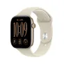 Apple Watch Series 12 GPS 46mm Light Gold Aluminium Gehäuse mit Sand Sport Band - M/L