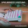 Logitech G G316 X 75 mechanische Gaming-Tastatur – 8.000 Hz, Hot-Swap, LIGHTSYNC RGB, LED-Display, Weiß