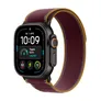 Apple Watch Ultra 4 GPS + Cellular 49mm Black Titanium Gehäuse mit Burgundy Trail Loop - M/L