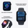 Apple Watch SE 3 GPS 44mm Midnight Aluminium Case with Navy Blue Sport Band - M/L